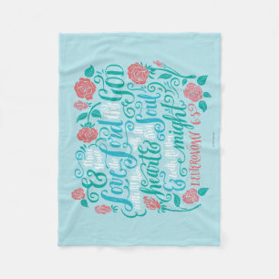 Thou Shalt Love the Lord thy God Fleece Blanket