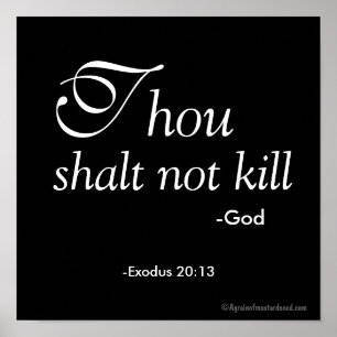 Thou Shalt Not Kill Poster
