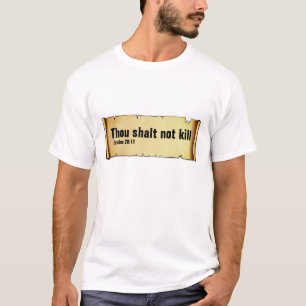 Thou shalt not - scroll (light) T-Shirt