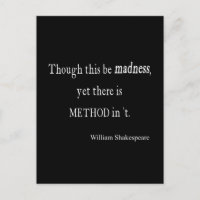 Though Be Madness Yet Method Shakespeare Quote