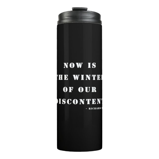 "Though she be but little, she is fierce." Thermal Tumbler (Front)