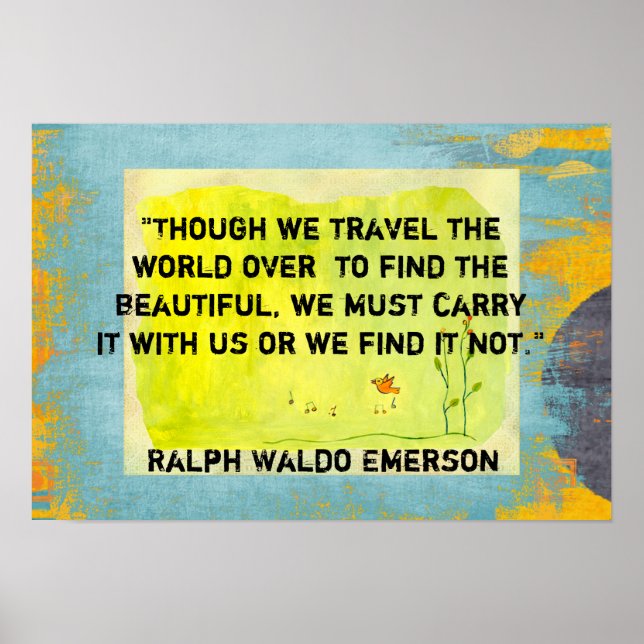 though we travel the world poster (Front)