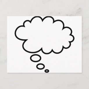 Thought Bubble - add your own text! Postcard