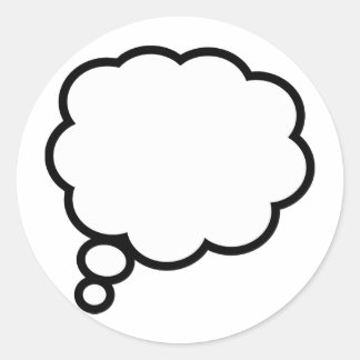 Thought Bubble Classic Round Sticker