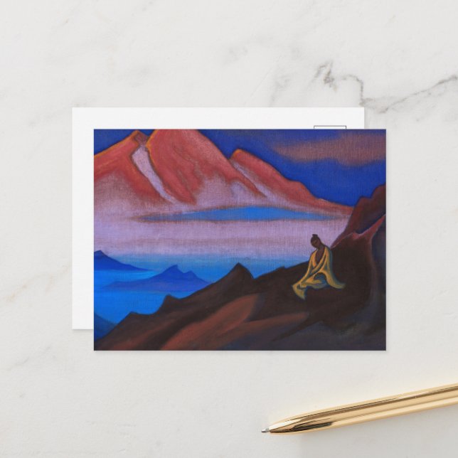 Thought by Nicholas Roerich Postcard (Front/Back In Situ)