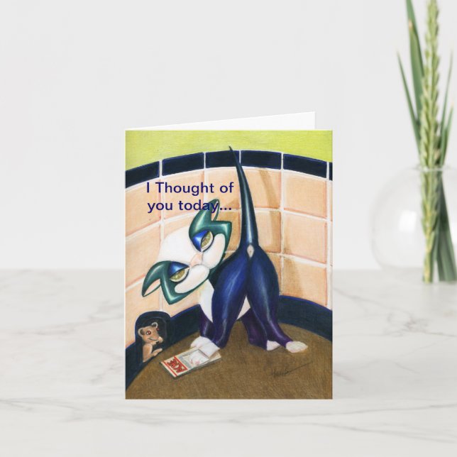 Thought of you today, note card, by Alma Lee Card (Front)