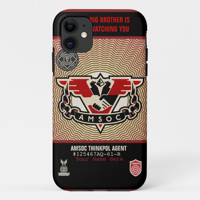 Thought Police 1984 AMSOC Case-Mate Case (Back)