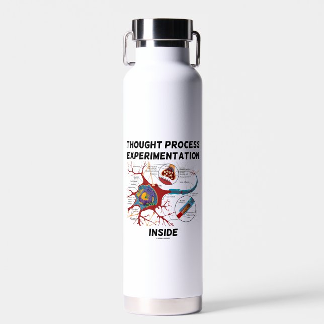 Thought Process Experimentation Inside Neuron Water Bottle (Front)