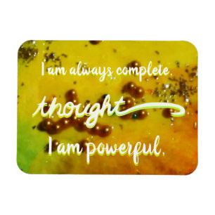 "Thought" Yellow Power Chakra Words Magnet