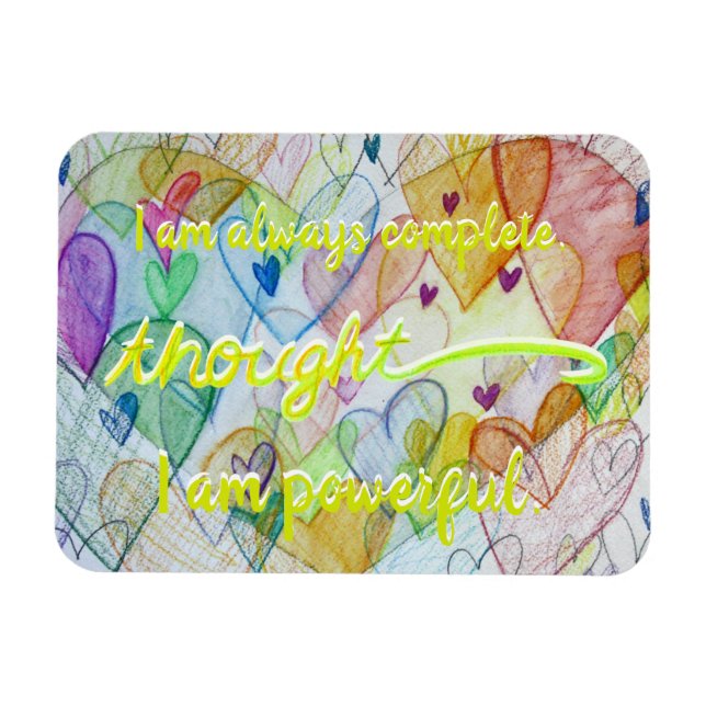 "Thought" Yellow Power Chakra Words Magnet (Horizontal)