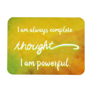 "Thought" Yellow Power Chakra Words Magnets
