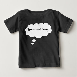 thoughtbubble02whiteondark01 baby T-Shirt
