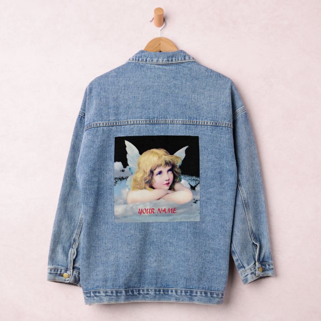 THOUGHTFUL ANGEL CUSTOM NAME JEAN JACKET (Hangar)