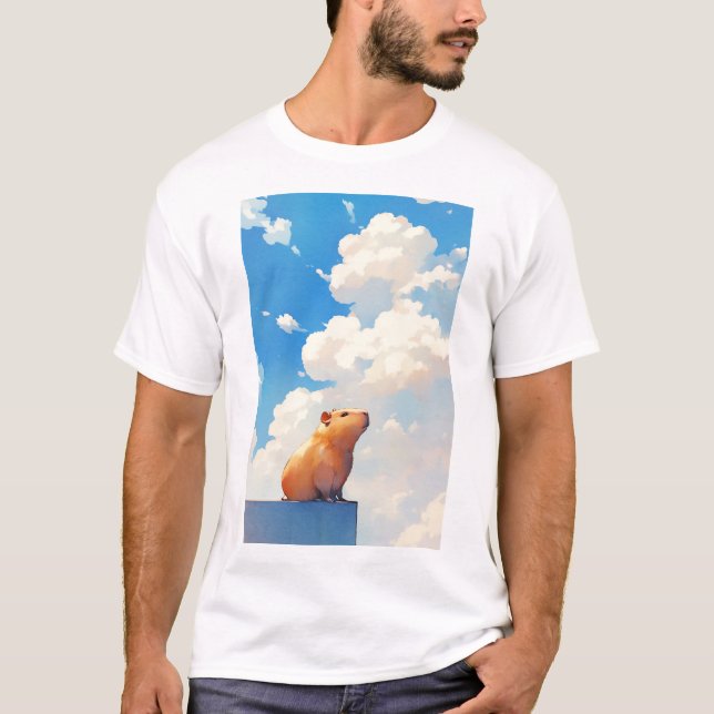 Thoughtful Capybara T-Shirt (Front)