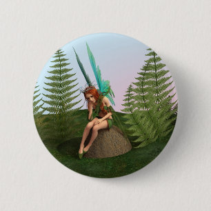 Thoughtful Fairy 6 Cm Round Badge