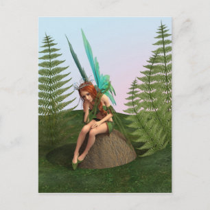 Thoughtful Fairy Postcard