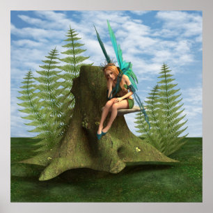 Thoughtful Fairy Poster