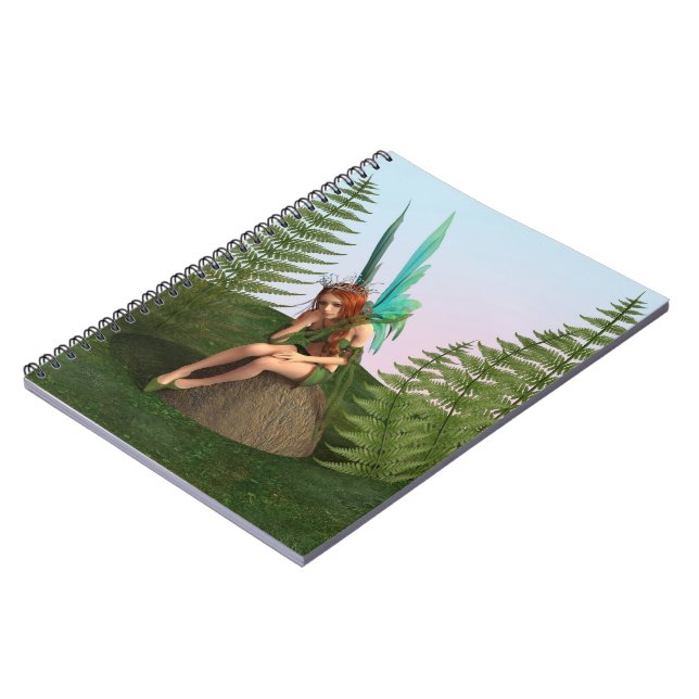 Thoughtful Fairy Spiral Notebook (Left Side)