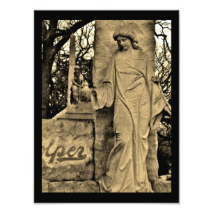 Thoughtful Sculpture Photo Print