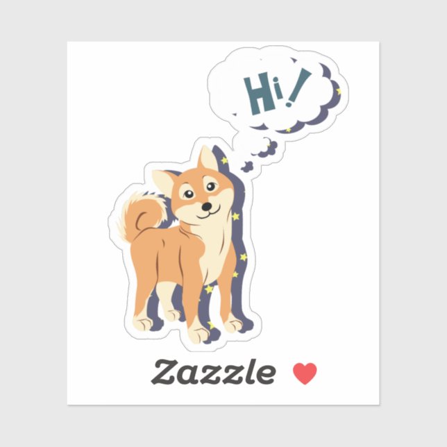 Thoughtful Shiba Inu (Sheet)