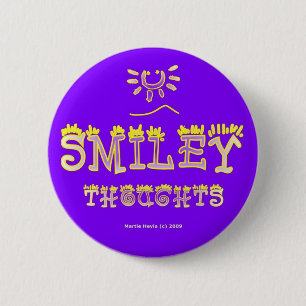 Thoughts (2b) Button/Pin 6 Cm Round Badge