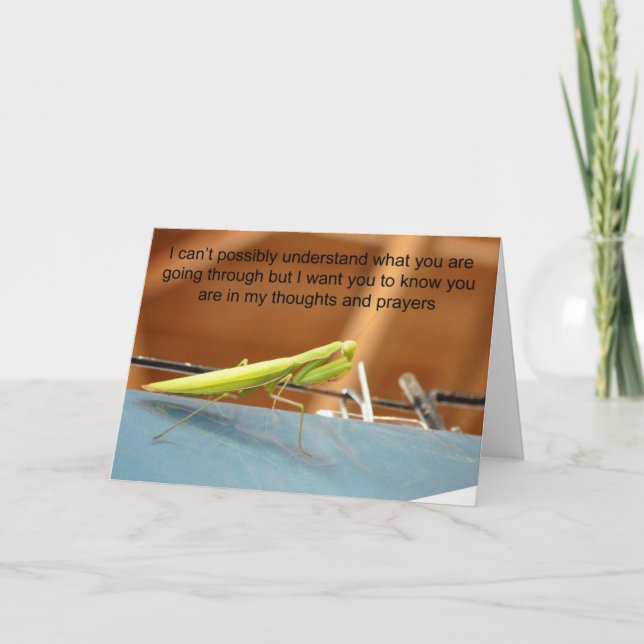 Thoughts and Prayers Card (Front)