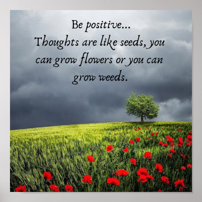 "Thoughts are like seeds... Poster (Front)