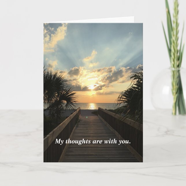 Thoughts Are With You Card (Front)