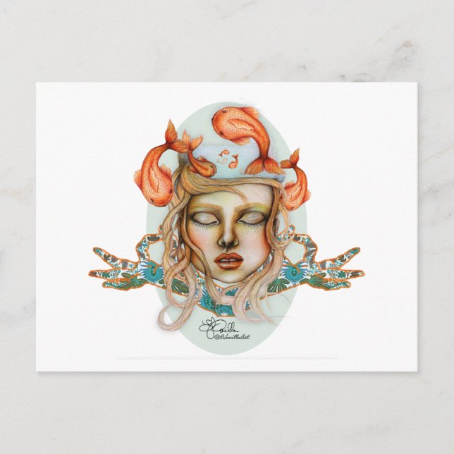 _Thoughts like Fishes_ Postcard (Front)