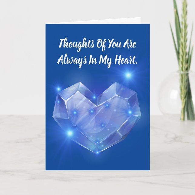Thoughts Of You Are Always In My Heart Card (Front)