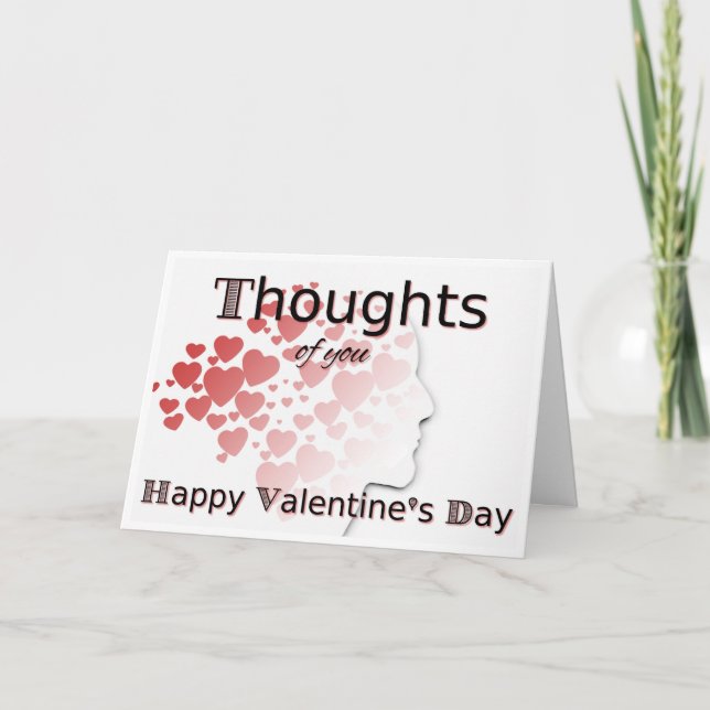 Thoughts of You Valentine's Day Card (Front)