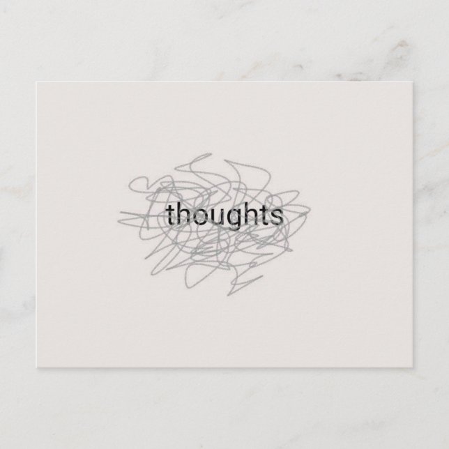 Thoughts Postcard (Front)