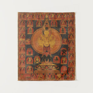 Thousand-Armed Chenresi Avalokiteshvara Tapestry