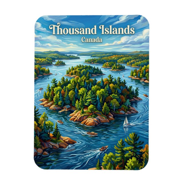 Thousand Islands Canada Magnet (Vertical)