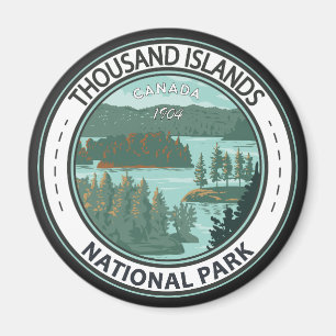 Thousand Islands National Park Canada Badge Magnet