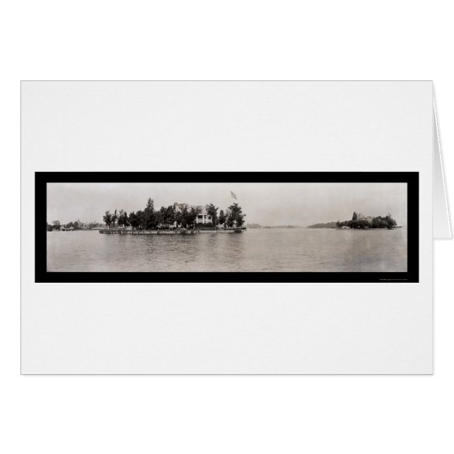 Thousand Islands, New York Photo 1909 (Front Horizontal)