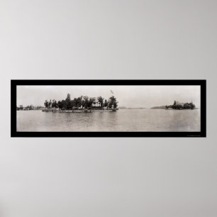 Thousand Islands, New York Photo 1909 Poster