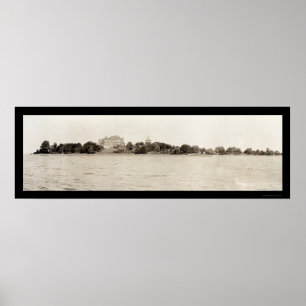 Thousand Islands NY Photo 1909 Poster