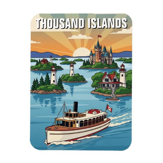 Thousand Islands Ontario Canada Magnet (Vertical)