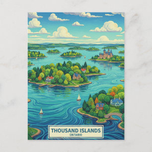 Thousand Islands Ontario Canada Postcard