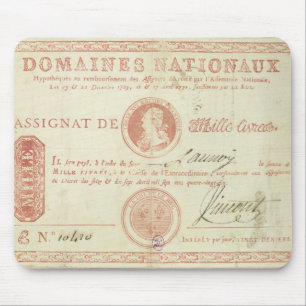 Thousand livre banknote with Louis XVI's Mouse Pad