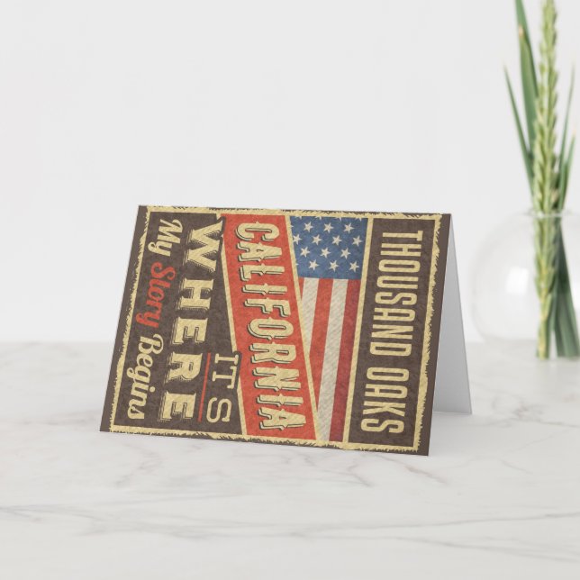 Thousand Oaks California Card (Front)