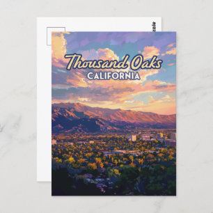 Thousand Oaks California Los Angeles Ventura Postcard