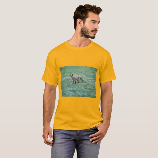 Thousand Oaks Park San Jose California fox T-Shirt (Front Full)