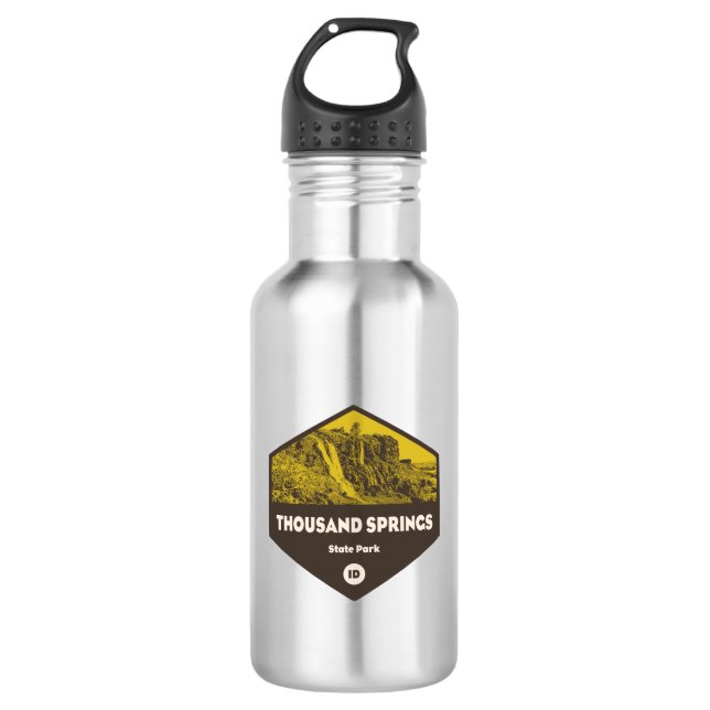 Thousand Springs State Park Idaho 532 Ml Water Bottle (Front)