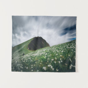 Thousands of narcissus on Golica, Slovenia Tapestry