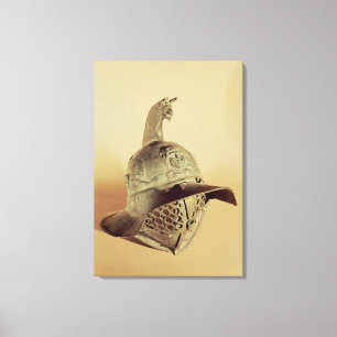 Thracian gladiator's helmet canvas print