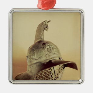 Thracian gladiator's helmet metal tree decoration