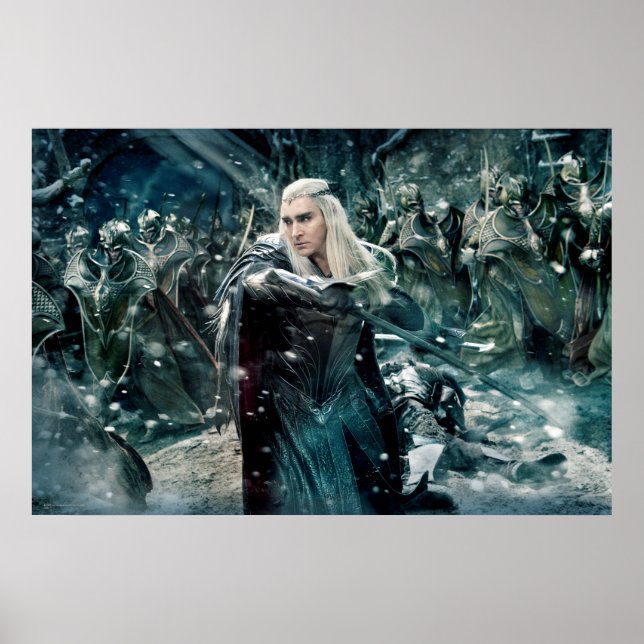 Thranduil In Battle Poster (Front)