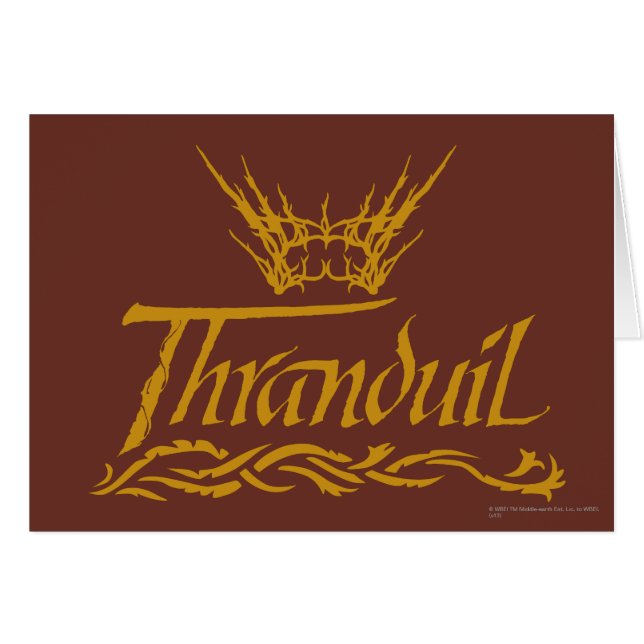 Thranduil Name (Front Horizontal)